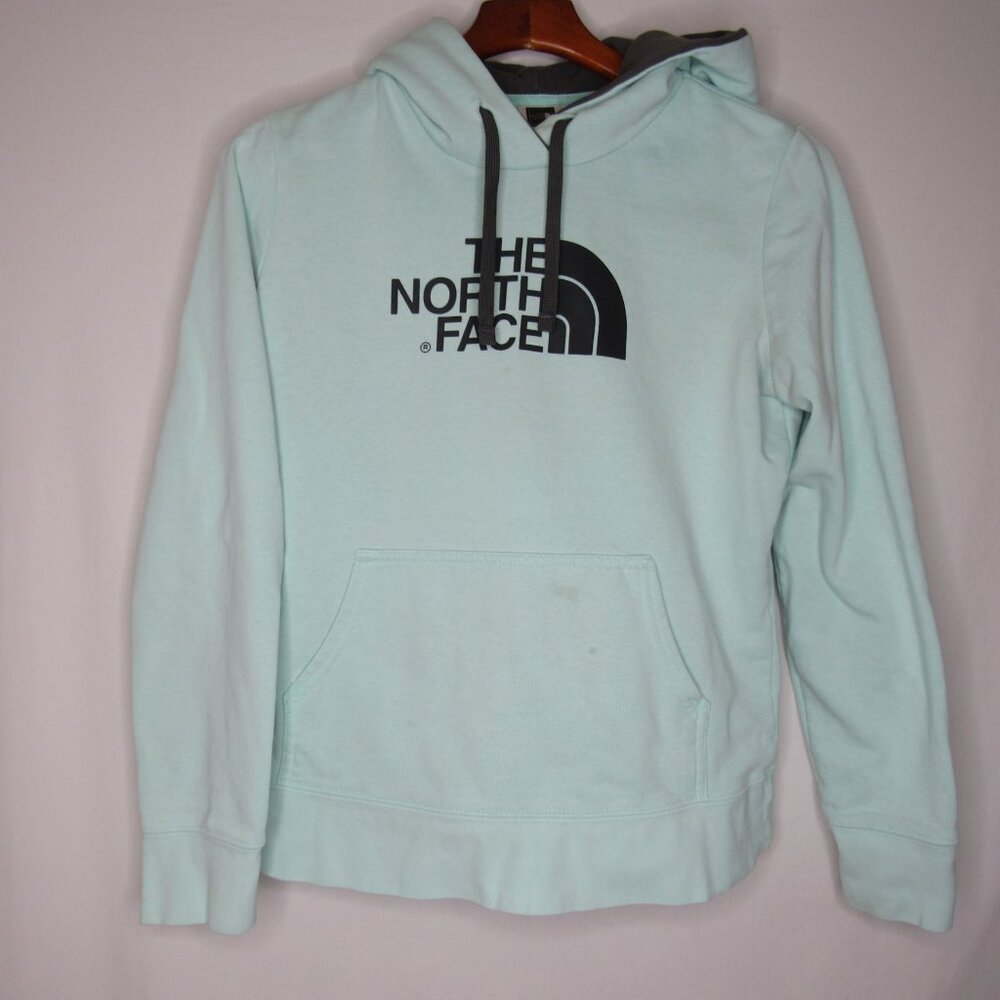 The North Face Half Dome Mint Green Hooded Sweatshirt Women's M Medium - Picture 8 of 9